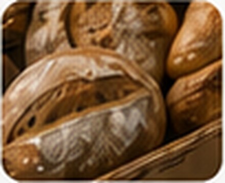 Pães artesanais fatiados